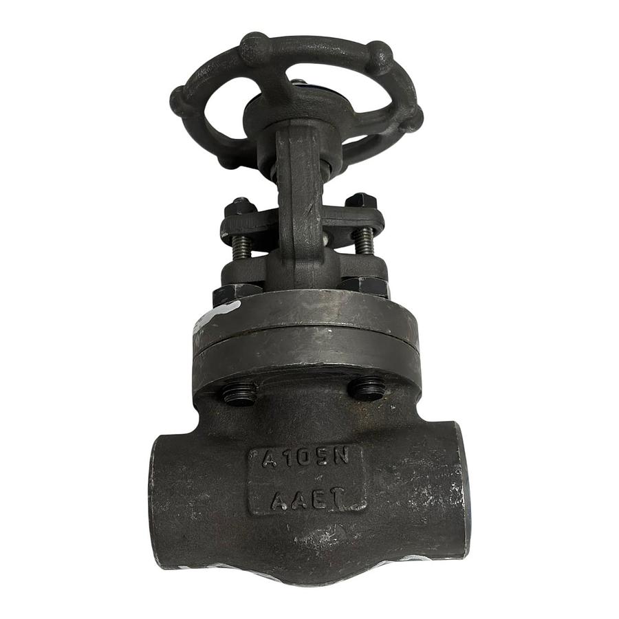 Used Bonney Forge 1" Gate Valve Class 800 A105N Carbon Steel HL11-LE New Surplus