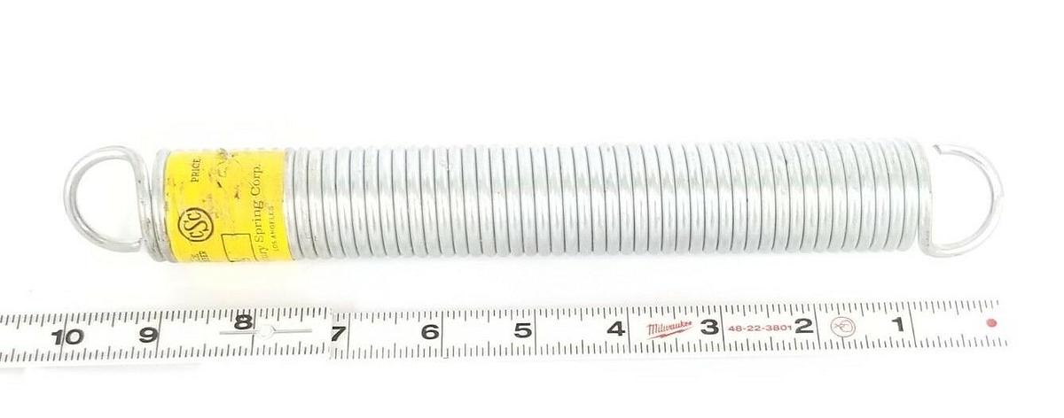 Used NEW CENTURY SPRING CORP. C-339 EXTENSION SPRING 1-1/4-In. OD x 10-In. C339