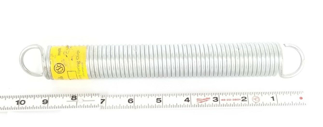 Used NEW CENTURY SPRING CORP. C-339 EXTENSION SPRING 1-1/4-In. OD x 10-In. C339
