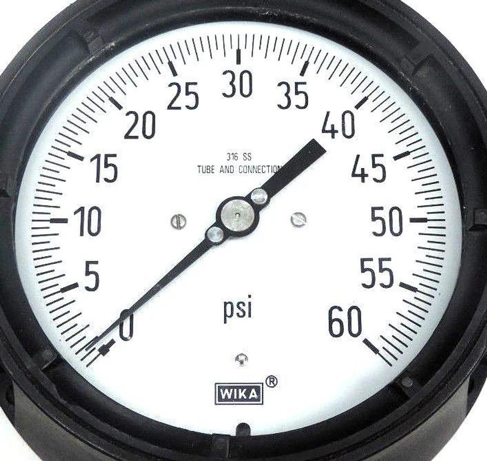 Used LOT OF 2 TYPE 316 STAINLESS SOCKET TUBE & TIP GAUGES (1) DANTON (1) WIKA 1-60PSI
