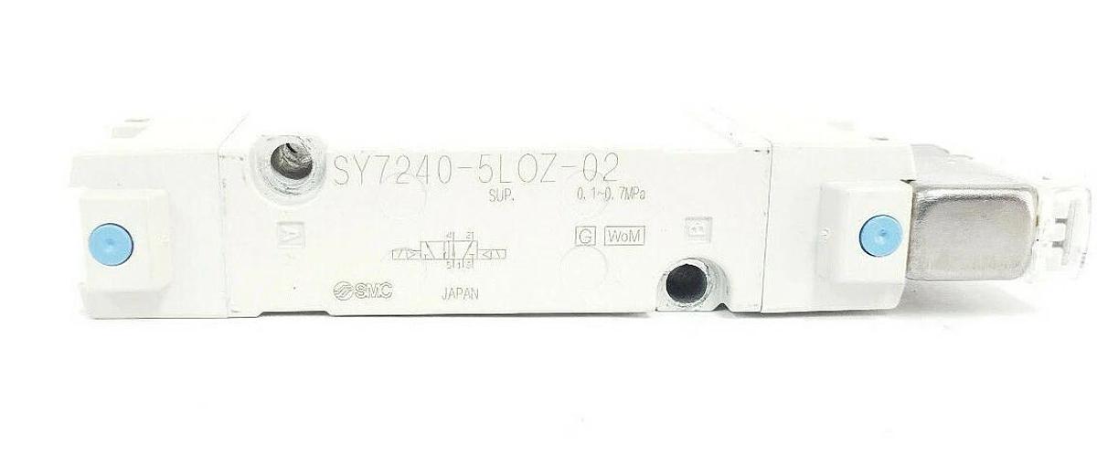 Used SMC SY7240-5LOZ-02 DOUBLE SOLENOID VALVE SY72405LOZ02