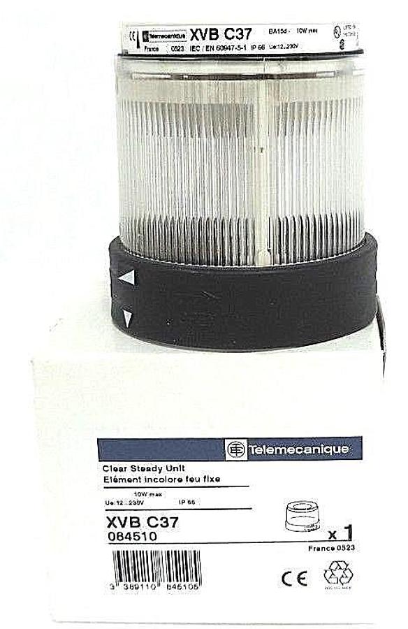 NIB TELEMECANIQUE XVBKEQ3743G6 OVER PACK W/ XVB-C37 CLEAR STEADY UNIT & DL1-BDB1