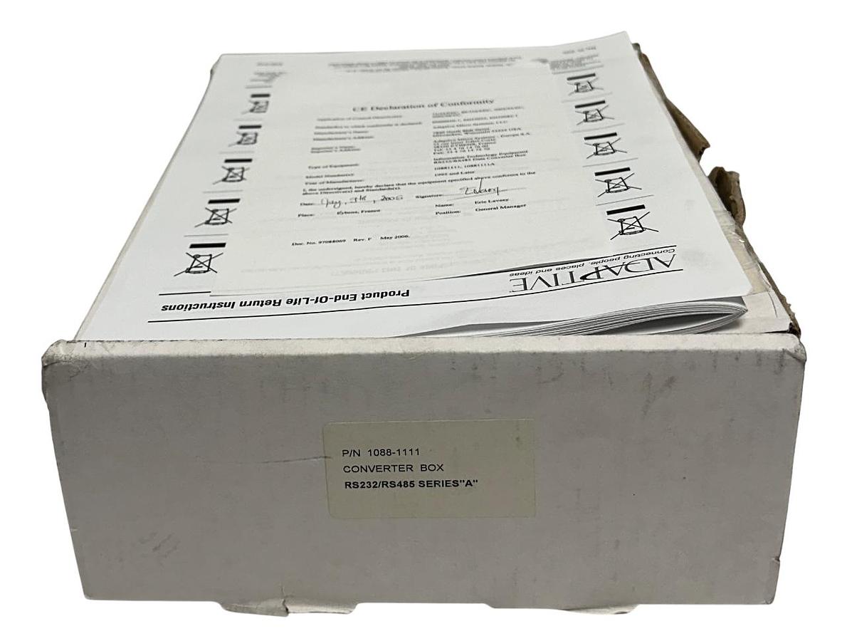 Used ADAPTIVE MICRO SYSTEMS AMS 1088-1111 / 10881111 RS-232/RS-485 CONVERTER BOX NSMP