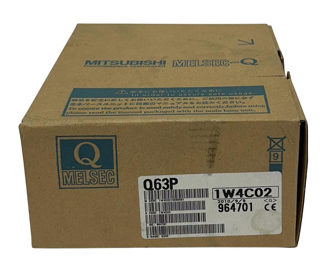 MITSUBISHI Q63P MELSEC-Q POWER SUPPLY MODULE 24VDC INPUT / 5VDC OUTPUT RED NSMP