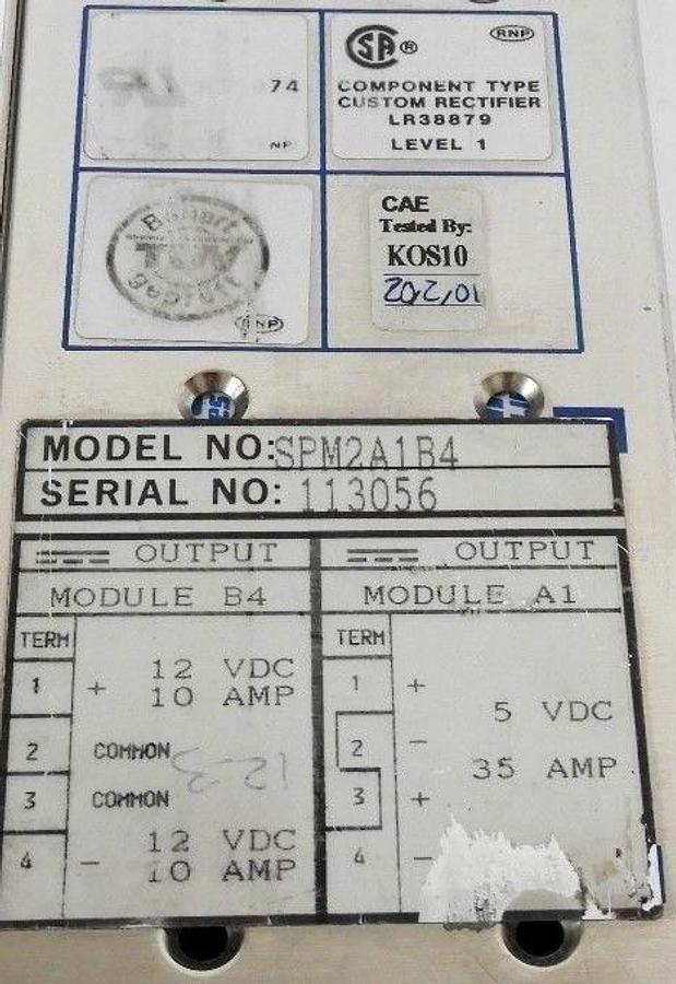 Used POWER ONE SPM2A1B4 INTERNATIONAL SERIES SWITCHING POWER SUPPLY