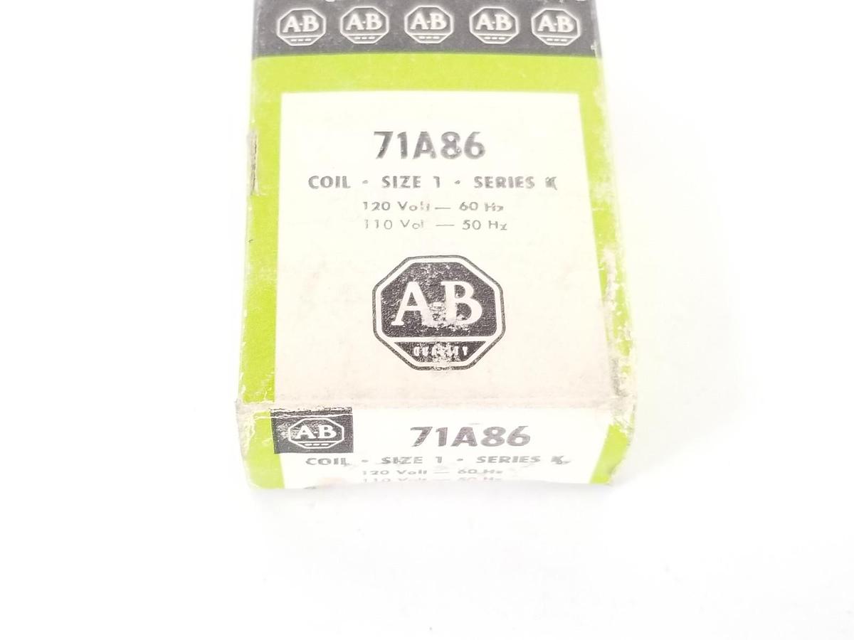 NIB ALLEN BRADLEY 71A86 COIL SER. K SIZE 1 120V/60HZ 110V/50HZ