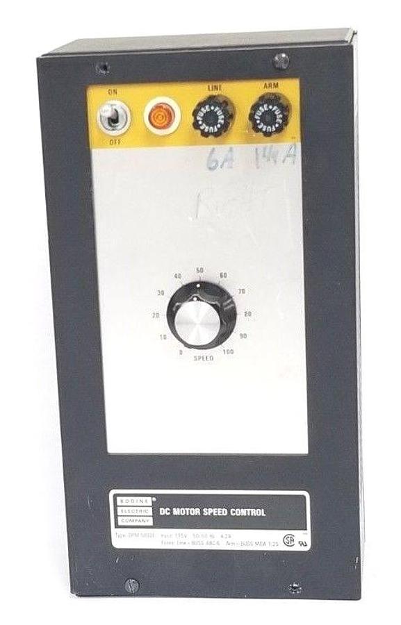 Used BODINE ELECTRIC CO. DPM-5030E DC MOTOR SPEED CONTROL DRIVE 115V (FOR PARTS)