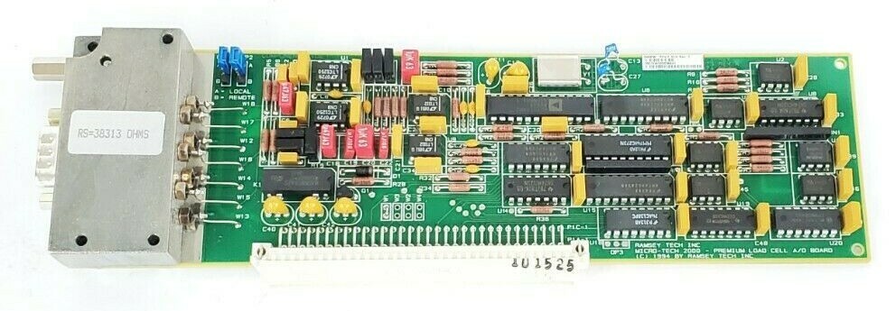 Used RAMSEY MICRO-TECH 2000 04856 PREMIUM LOAD CELL A/D BOARD D07257B-E071 C07257B