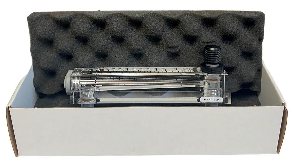 BLUE-WHITE INDUSTRIES 29002-002 / F-55375LA / F-550A FLOW METER .1-1 GPM NSMP