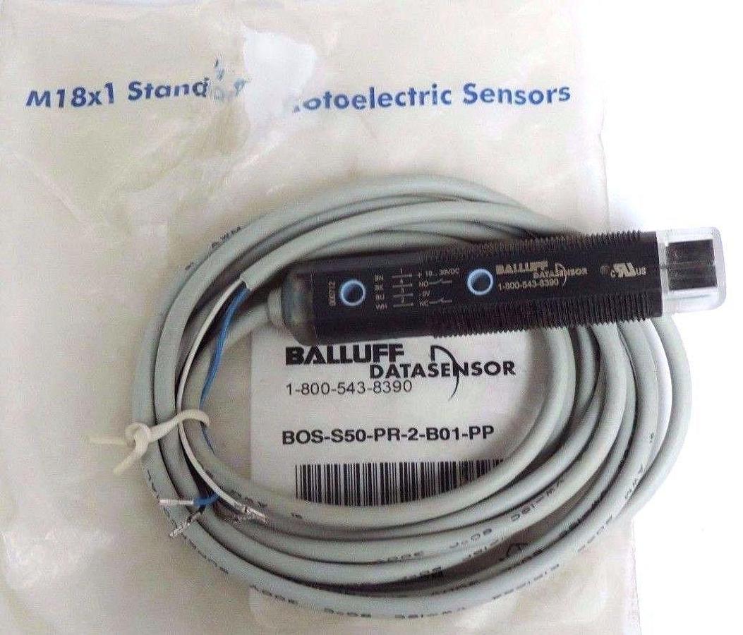 Used NEW BALLUFF DATASENSOR BOS-S50-PR-2-B01-PP SENSOR BOSS50PR2B01PP