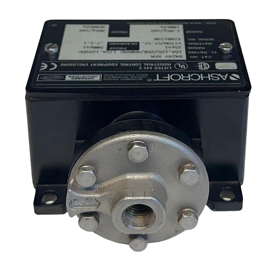 Used DRESSER ASHCROFT B424V-XFM / B424VXFM PRESSURE SWITCH 15PSI 125/250/480VAC USNP