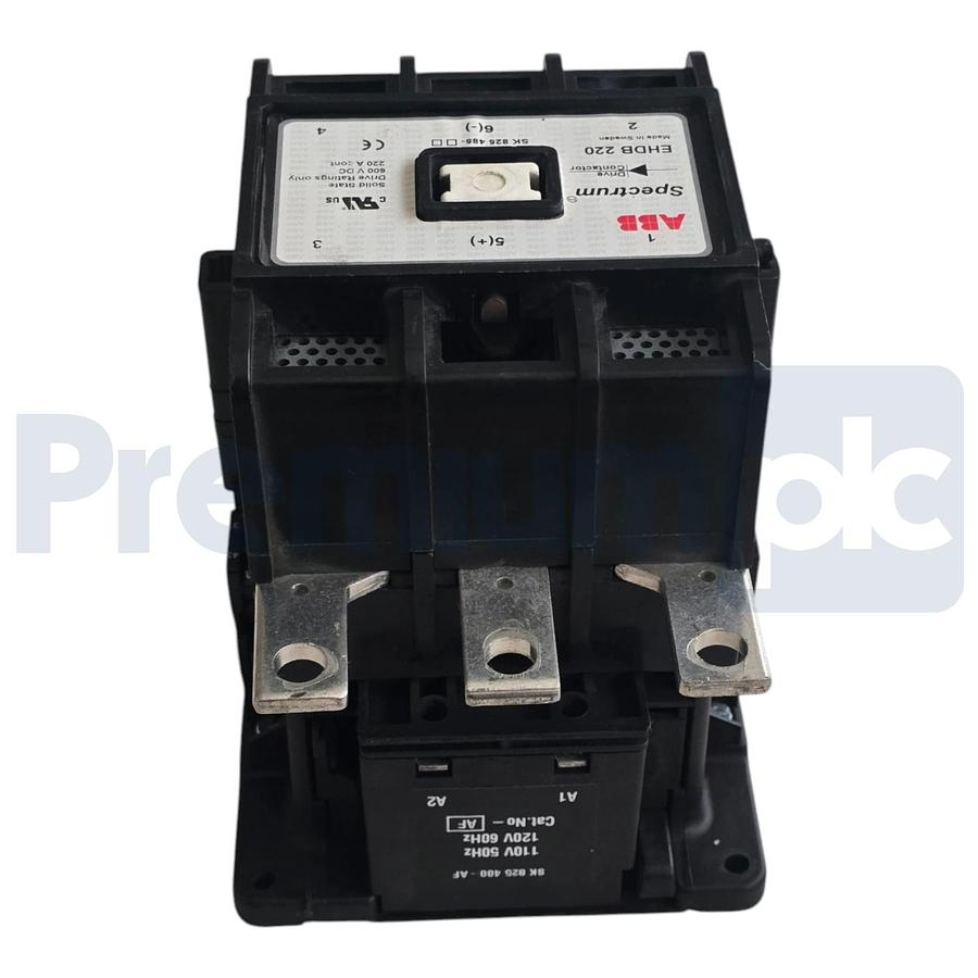 Used ABB EHDB220-21-11 DC Drive Contactor SK825485-AF EHDB220C-1L 110V/120V Coil XLNT