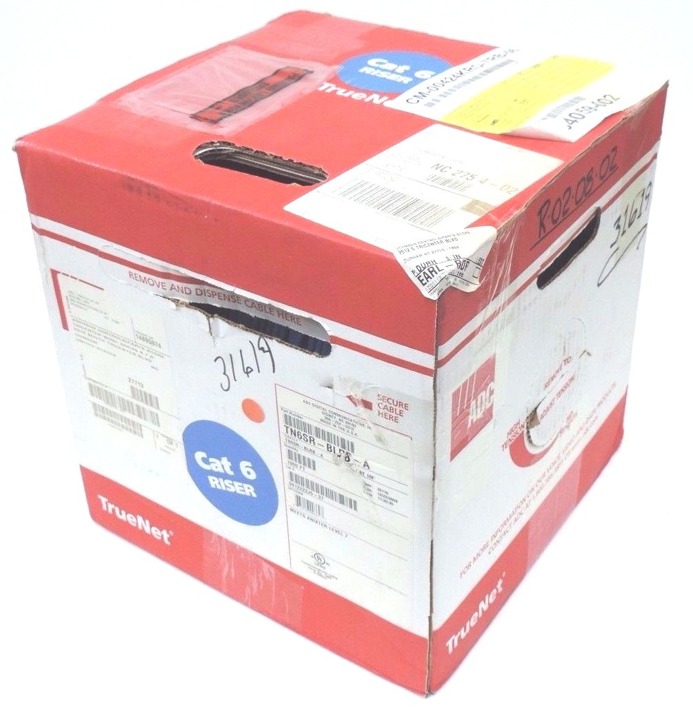 NIB ADC DIGITAL COMMUNICATIONS TN6SR-BLRB-A CMR 4/24 6T CABLE 1000FT. TN6SRBLRBA