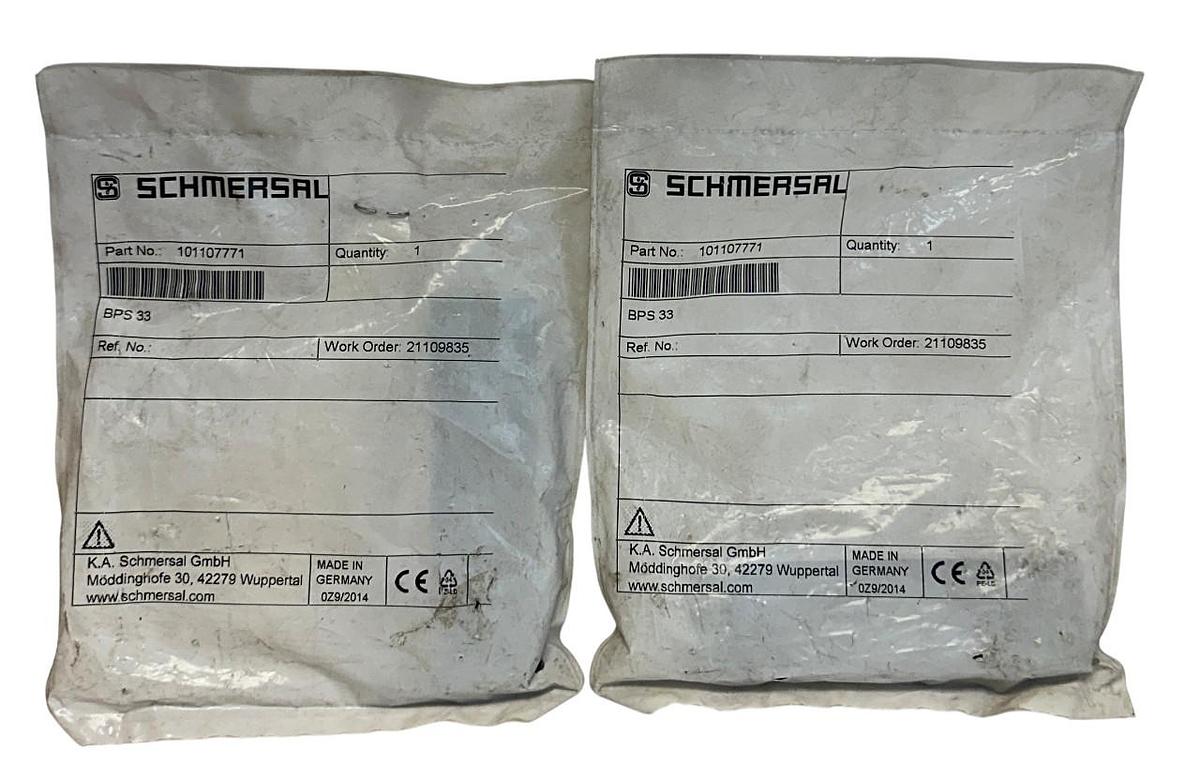 Used 2 SCHMERSAL BPS 33 / 101107771 SAFETY SENSOR ACTUATORS FOR BNS33 NSFS