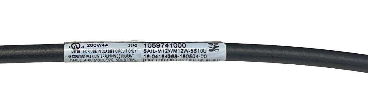Used NEW WEIDMULLER SAIL-M12WM12W-5S10U / 1059741000 SENSOR / ACTUATOR CABLE 10M NSNP