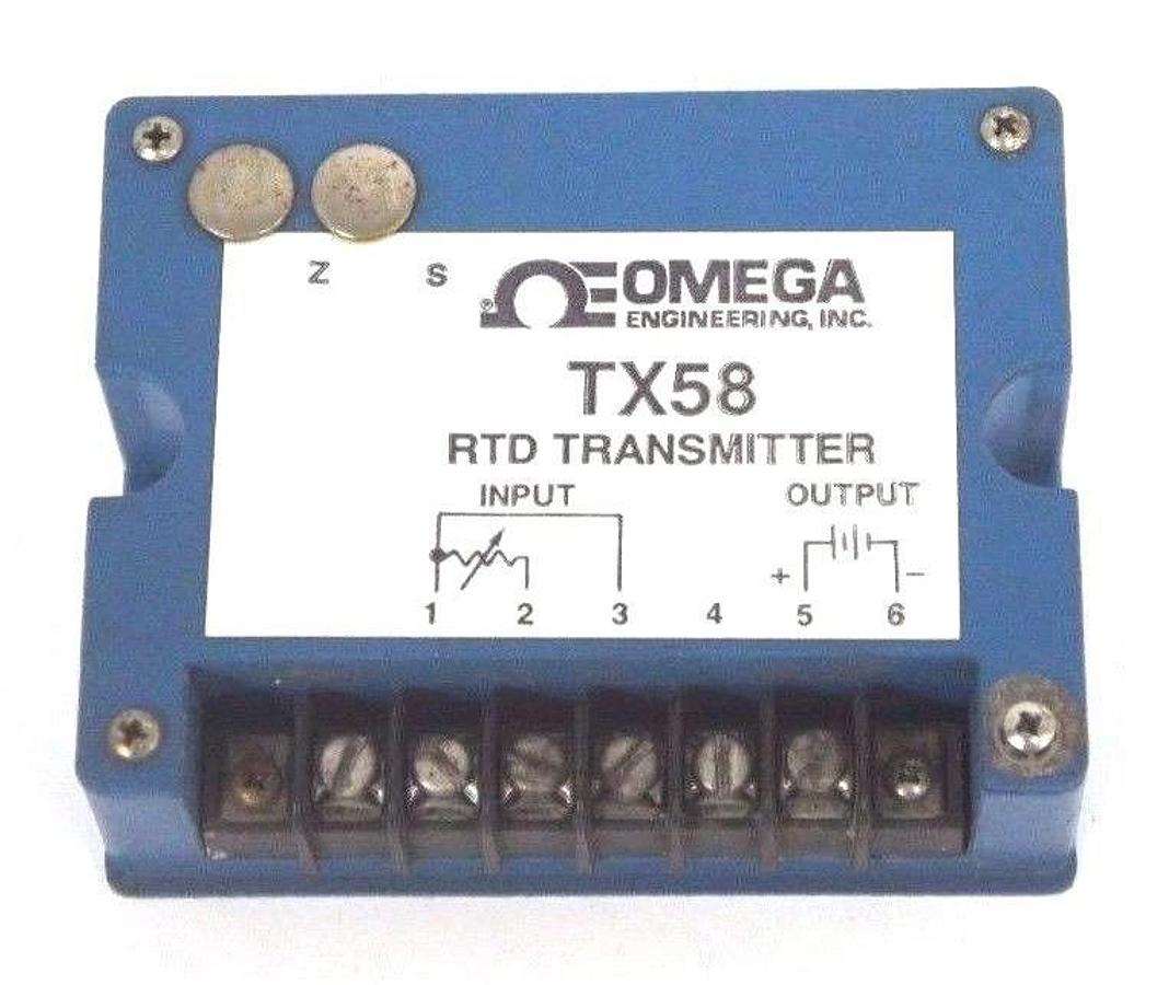 Used OMEGA ENGINEERING TX58-PT2 RTD TRANSMITTER