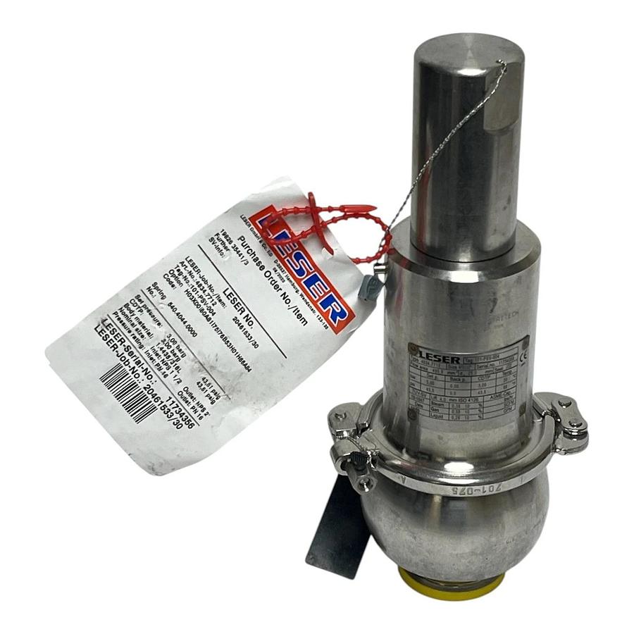 Leser Type 483 Clean Service Safety Relief Valve Art-No 4834.7712