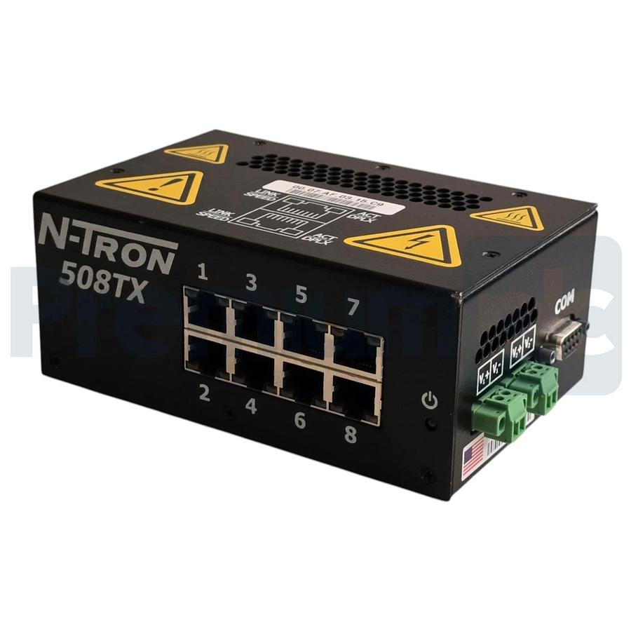 Red Lion N-Tron 508TX-A | 508TX Managed Ethernet Switch 8-Port 10-30VDC NSNP
