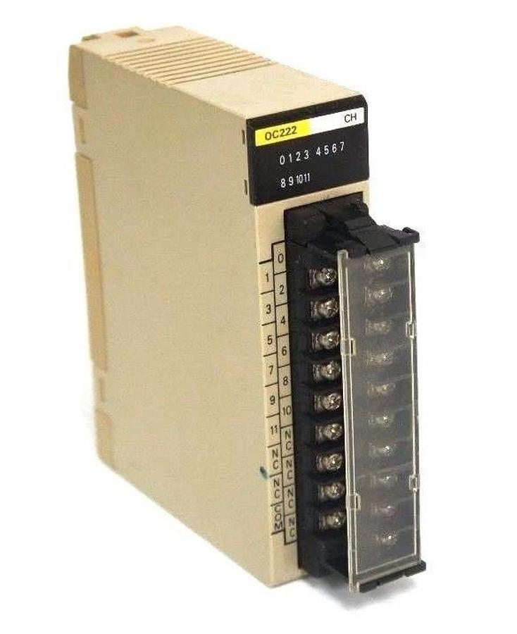 Used OMRON C200H-OC222 OUTPUT MODULE UNIT 250VAC/24VDC, 2A/POINT, 8A/UNIT, C200HOC222