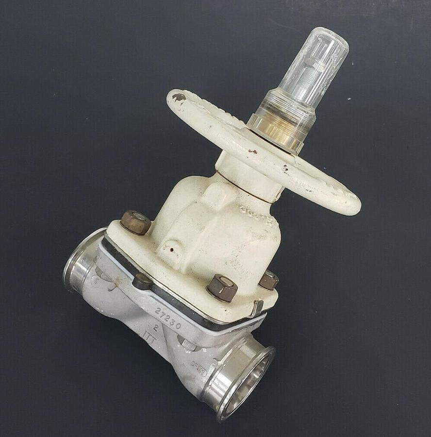 Used ITT GRINNELL 1-1/2"-2" GATE VALVE 303-197-2 670AF W/ 303-1821 2" 27230 DIAPHRAGM