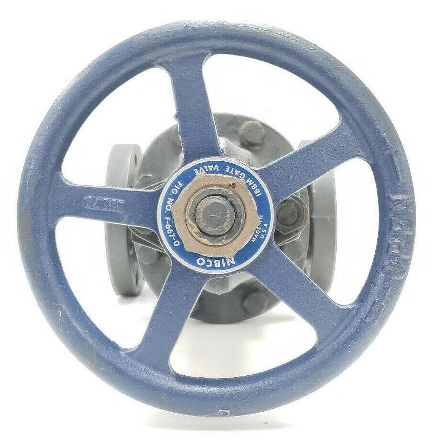 Used NIBCO F-667-0 IBBM 3" GATE VALVE 250 SWP 500 WOG 40155 F6670