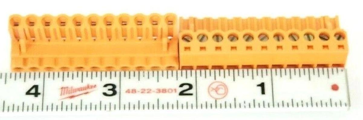 LOT OF 40 NEW WEIDMULLER 152736 CONNECTORS BLZ 5.08/11-SN-OR BLZ5.0811SNOR