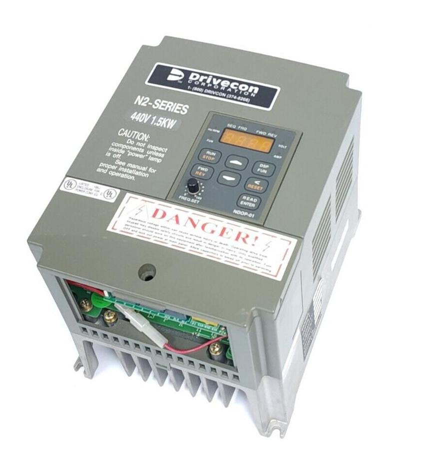 Used DRIVECON VFN2-415-F3 / VFN2415F3 N2 SERIES DRIVE 440V 1.5kW 2.9kVA