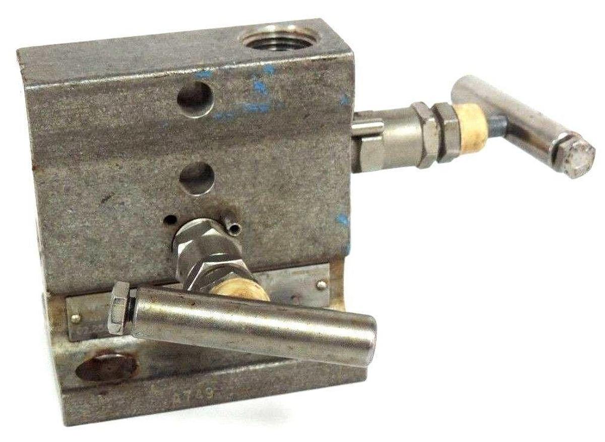 Used ANDERSON TYPE M4TPVIS-4 MANIFOLD VALVE ASSY 02.2550.661 BODY 316 TRIM 316