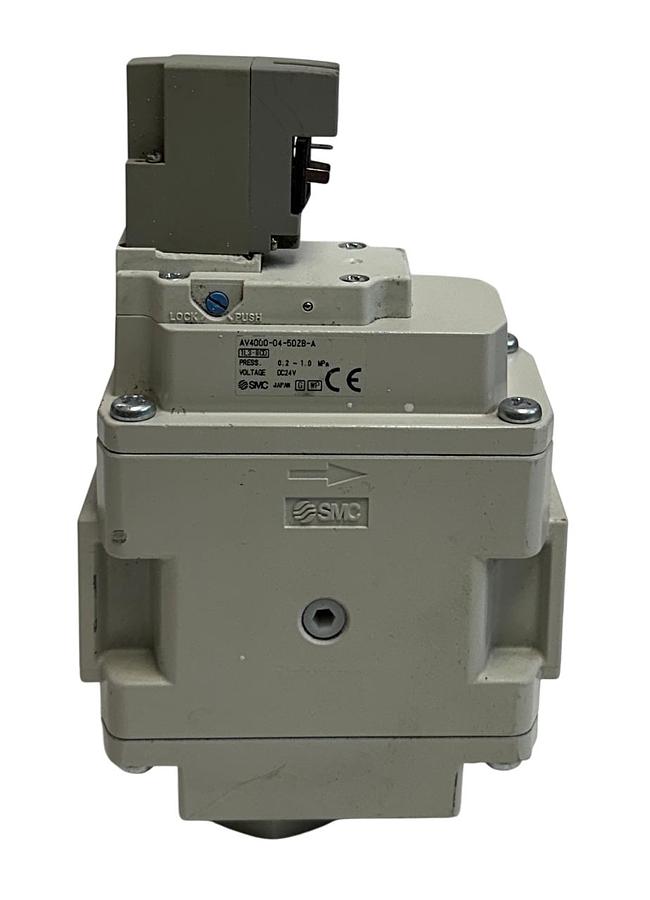 Used SMC AV4000-04-5DZB-A / AV4000045DZBA SOFT START-UP VALVE 24VDC SOLENOID USNP