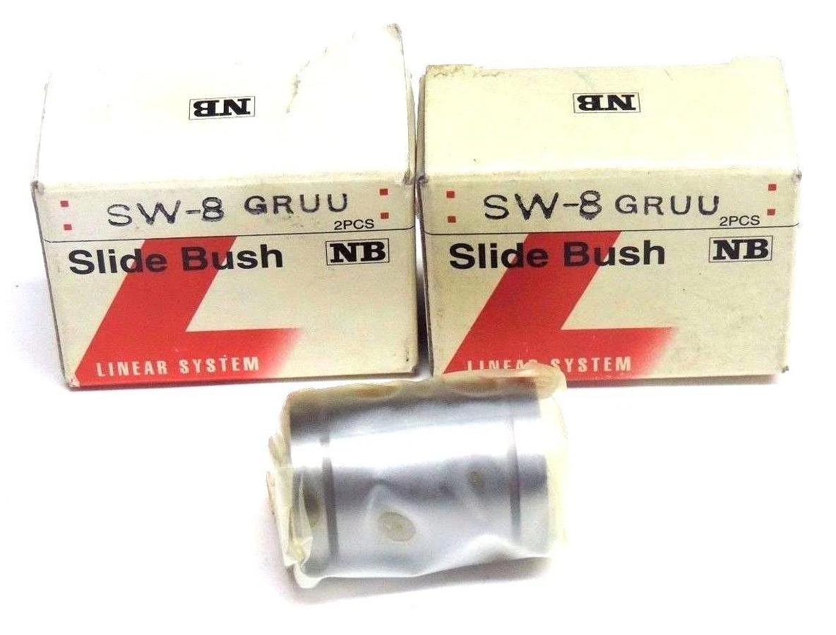 2 BOXES OF 2 NIB NP NIPPON SW-8 GRUU LINEAR SLIDE BUSHINGS 030703, SW8GRUU