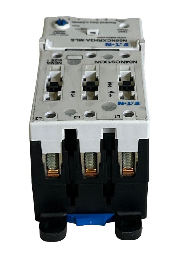 Used NEW EATON N101CS1H3A-MLS / 3-1584-006A NEMA FVNR SIZE 1 STARTER 27A 24VDC 3-POLE