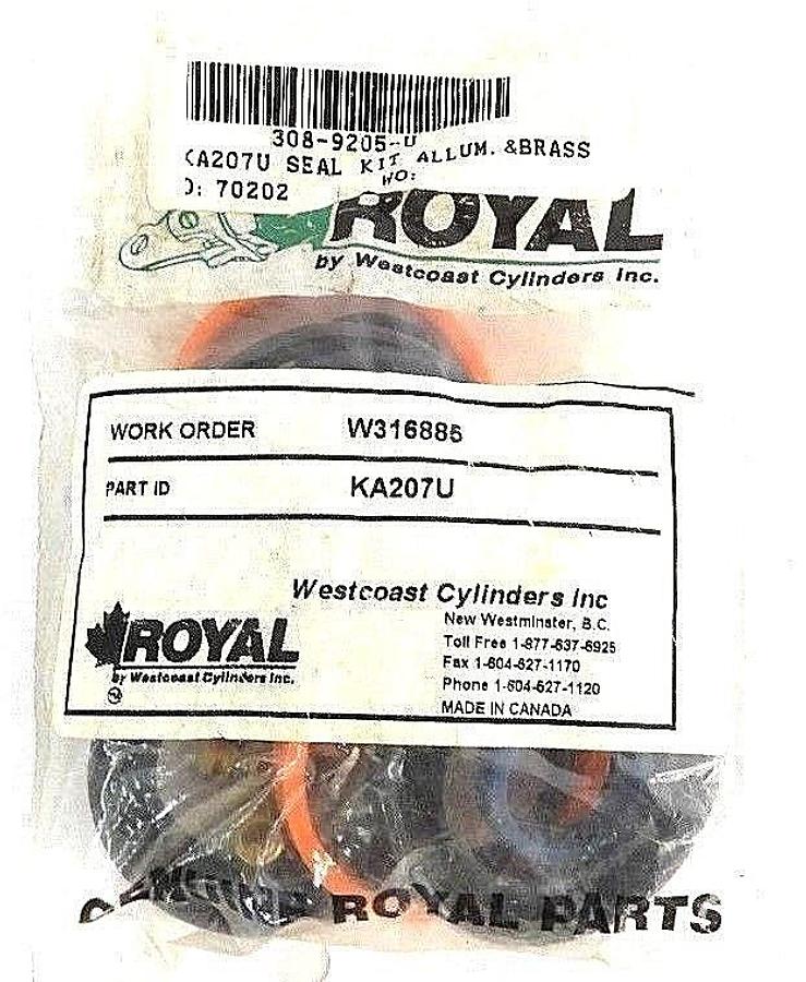 Used NEW ROYAL KA207U SEAL KIT ALLUM. & BRASS