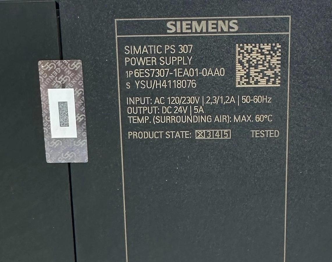Used SIEMENS 6ES7307-1EA01-0AA0 REGULATED POWER SUPPLY MODULE 6ES73071EA010AA0