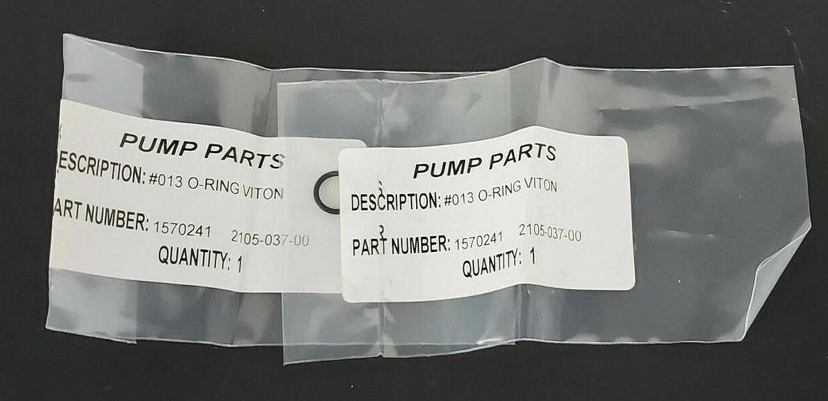 Used LOT OF 2 NEW AMT PUMPS #013 O-RINGS VITON P/N: 1570241 2105-037-00