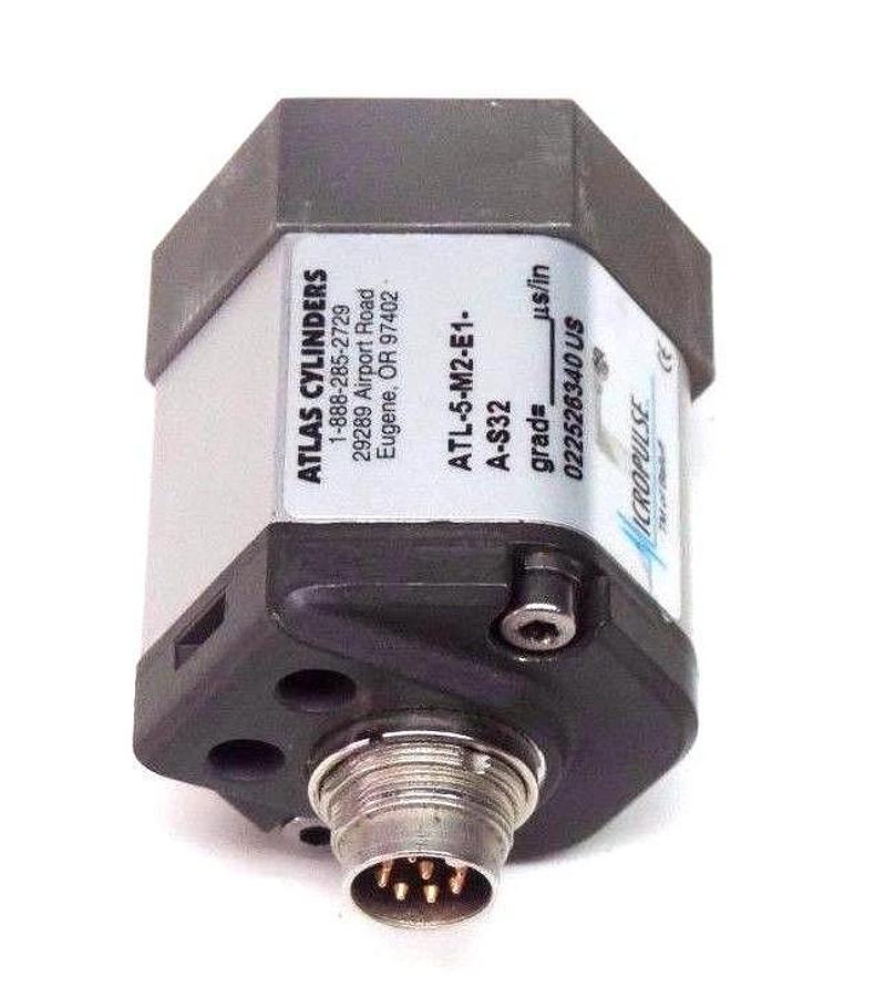Used ATLAS CYLINDERS MICROPULSE ATL-5-M2-E1-A-S32 TRANSDUCER ATL5M2E1AS32