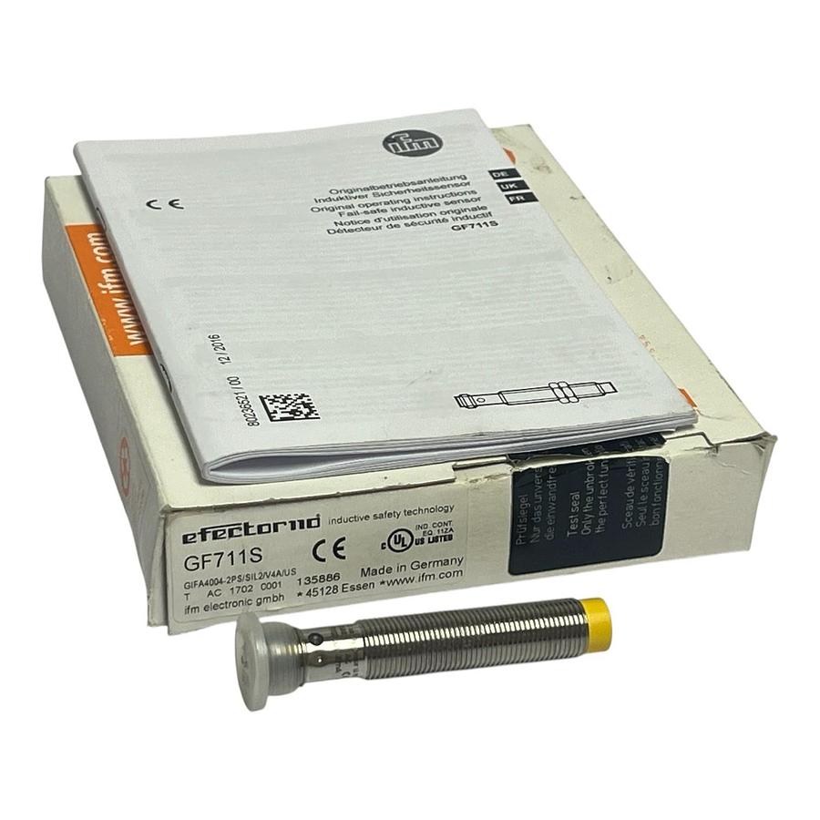 Used ifm efector GF711S Fail-Safe Inductive Sensor GIFA4004-2PS/SIL2/V4A/US M12 NSMP