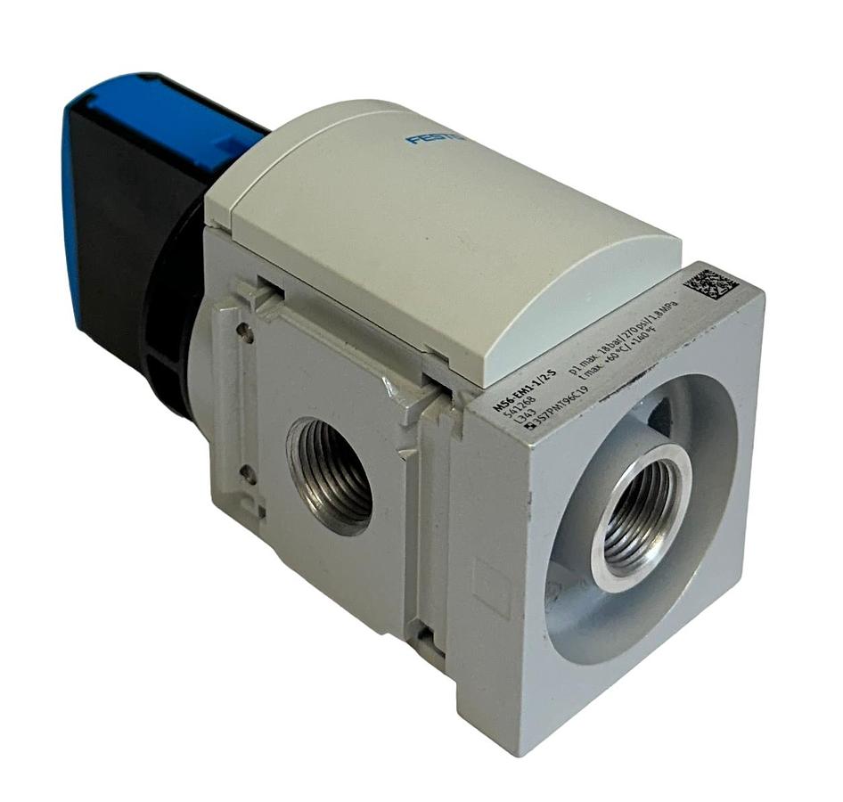 Used FESTO MS6-EM1-1/2-S / 541268 PNEUMATIC SHUT-OFF VALVE 270PSI 1.8MPa NSNP