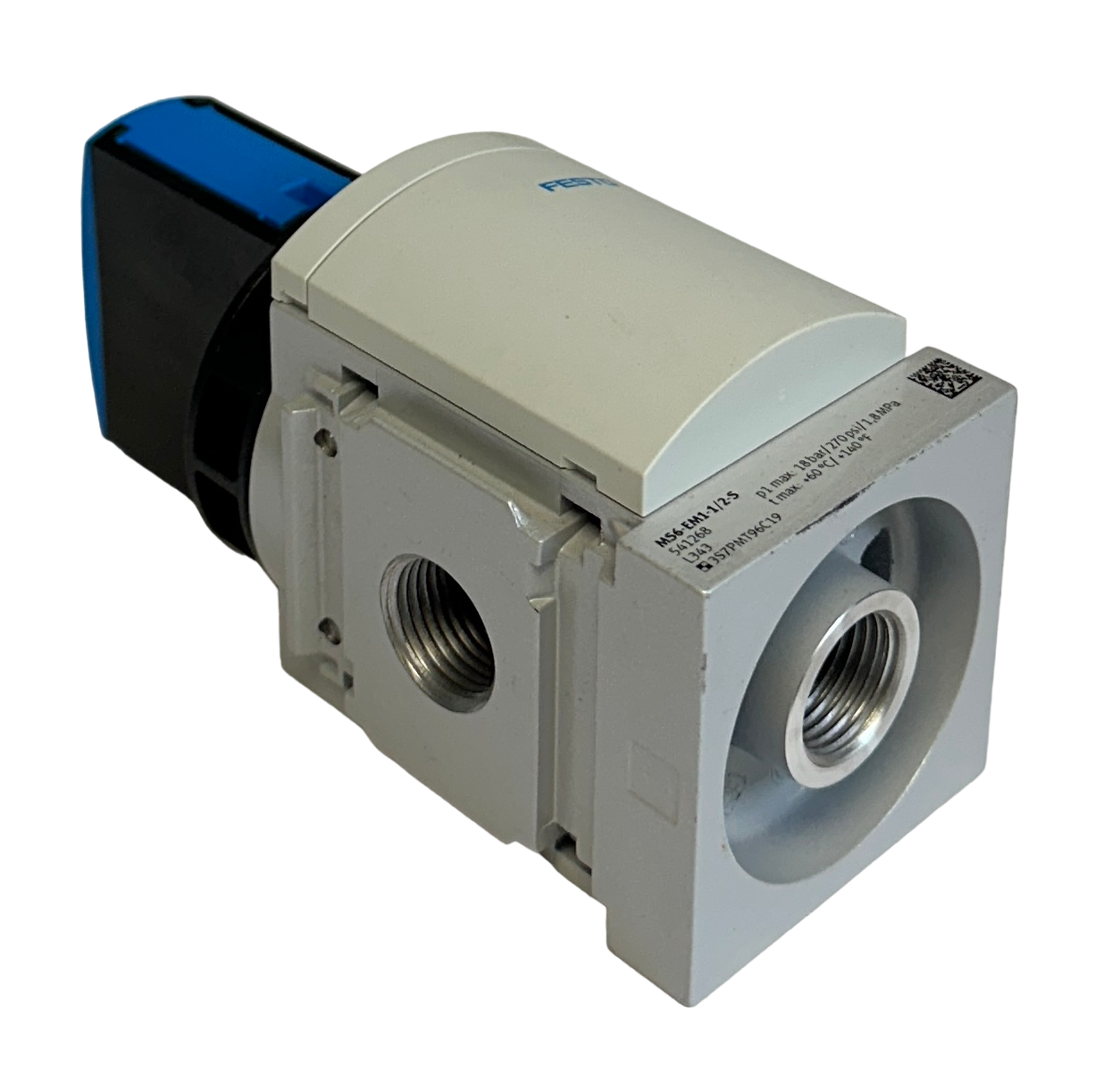 Used FESTO MS6-EM1-1/2-S / 541268 PNEUMATIC SHUT-OFF VALVE 270PSI 1.8MPa NSNP