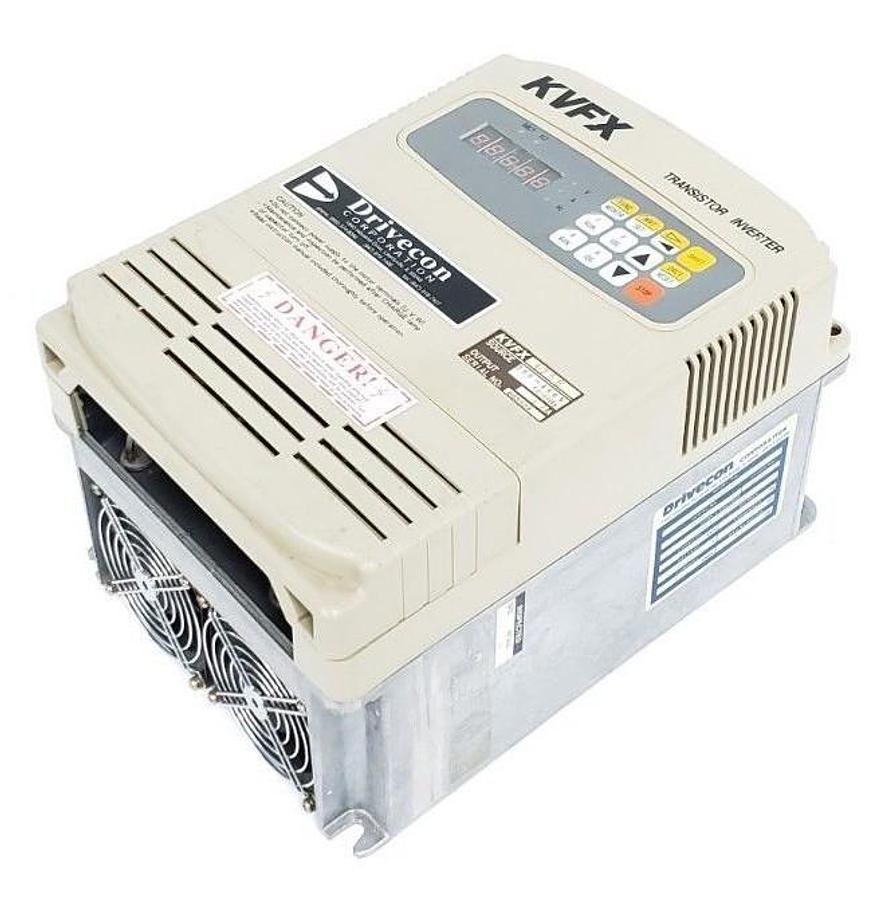 Used DRIVECON KVFX-475-E TRANSISTOR INVERTER KVFX475E *MISSING WIRING INSERT*