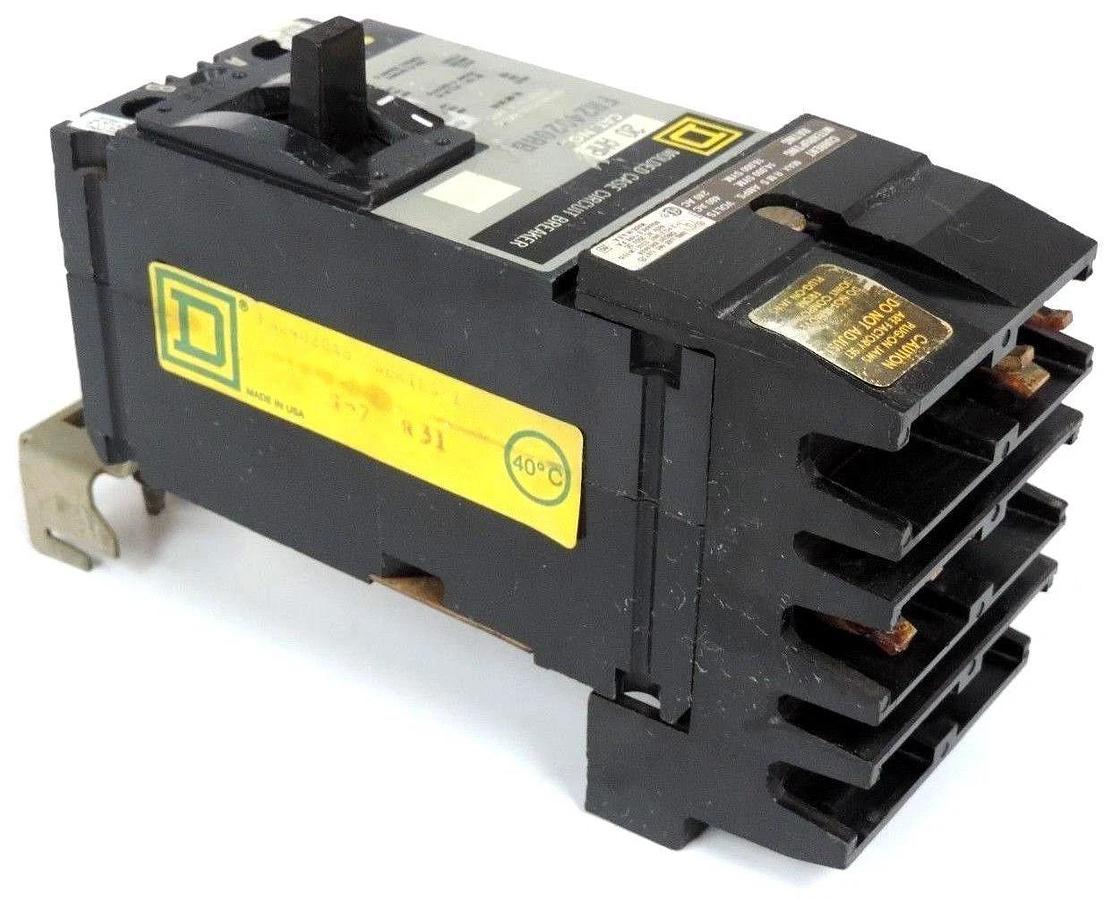 Used SQUARE D FA24020AB MOLDED CASE CIRCUIT BREAKER 480V 20AMP