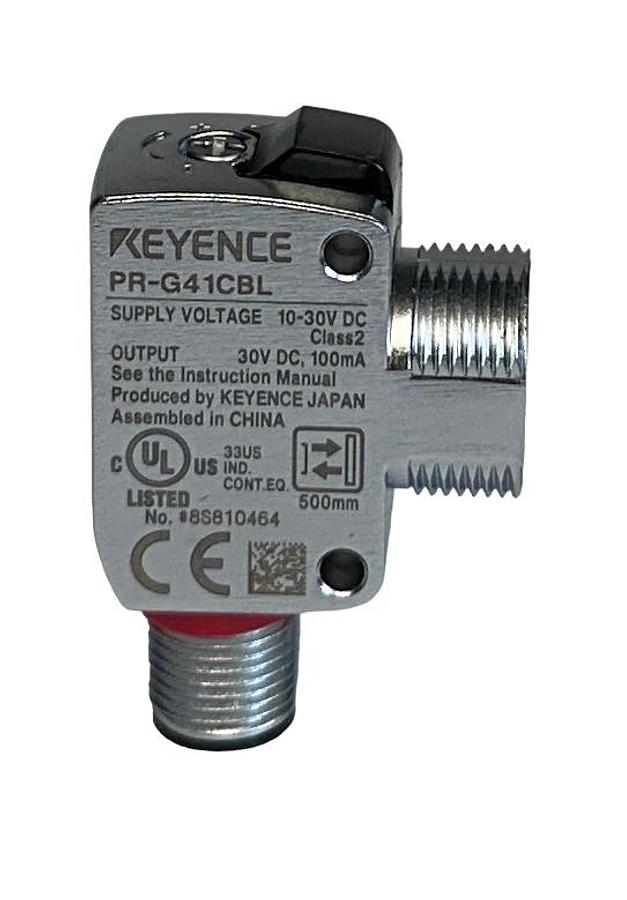 Used KEYENCE PR-G41CBL / PRG41CBL PHOTOELECTRIC SENSOR 10-30VDC 100mA 500mm NSNP