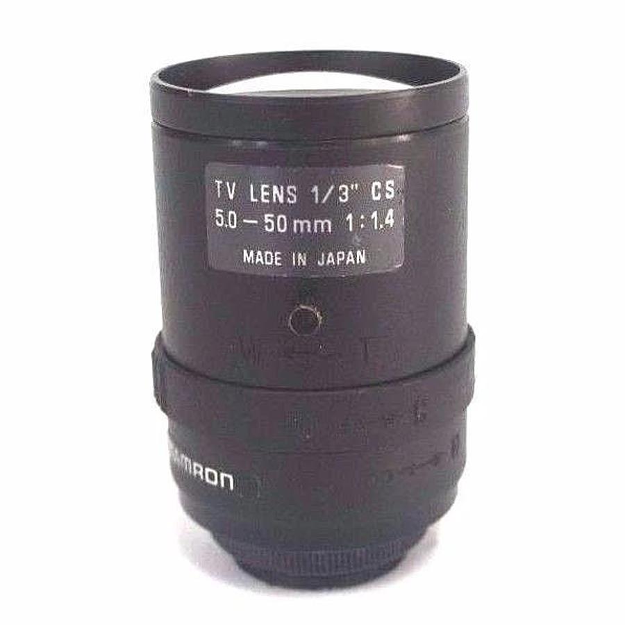 Used TAMRON HIGH RESOLUTION TV LENS 1/3" CS, 5.0-50MM, 1:1.4, 902196