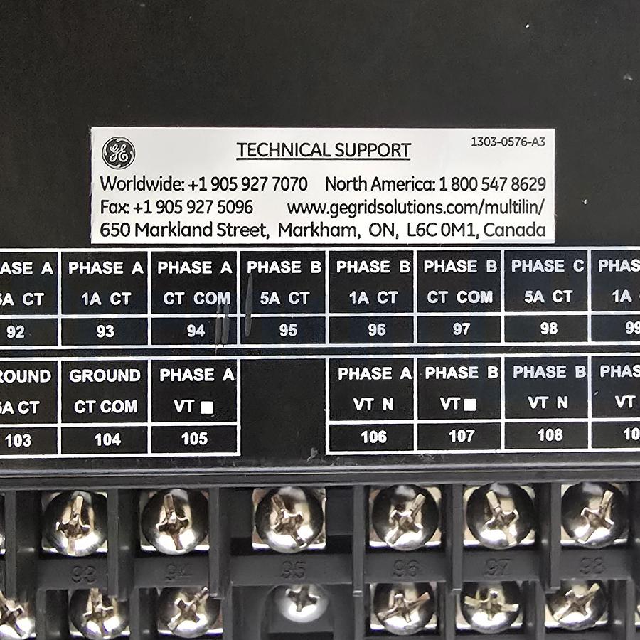 Used GE Multilin 369-HI-R-M-0-0-H-E Motor Protection Relay 12 RTDs Metering Profibus