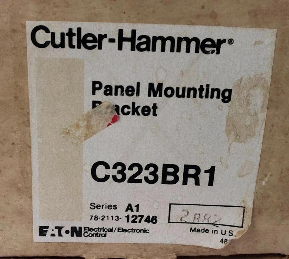 Used BOX OF 2 NEW EATON CUTLER-HAMMER C323BR1 PANEL MOUNTING BRACKETS, SERIES A1