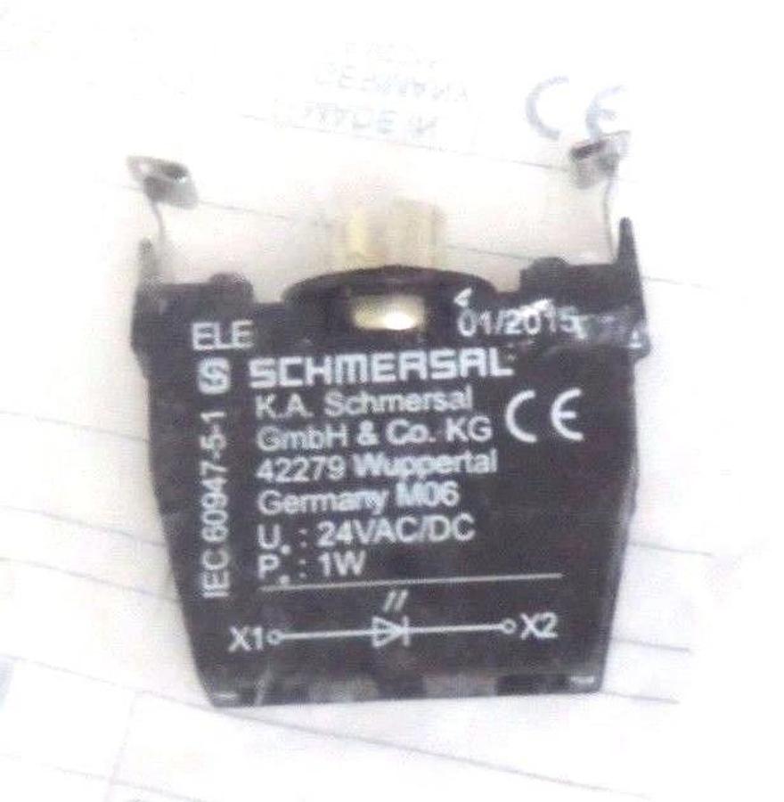 Used NEW SCHMERSAL 101006529 CONTACT BLOCK 24V