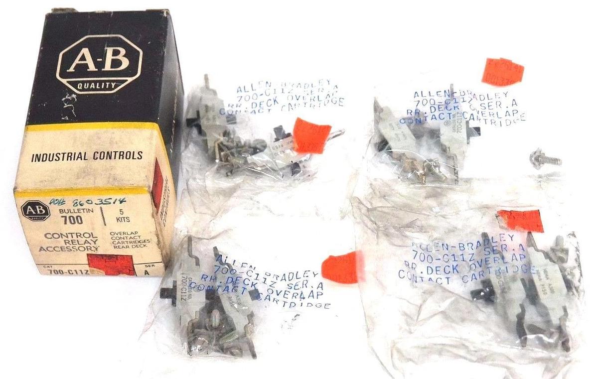 Used LOT OF 4 NEW ALLEN BRADLEY 700-C11Z CONTACT CARTRIDGES 700C11Z SER. A