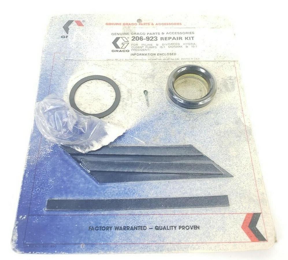 Used NEW GRACO 206-923 PUMP REPAIR KIT 206923 (INCOMPLETE)
