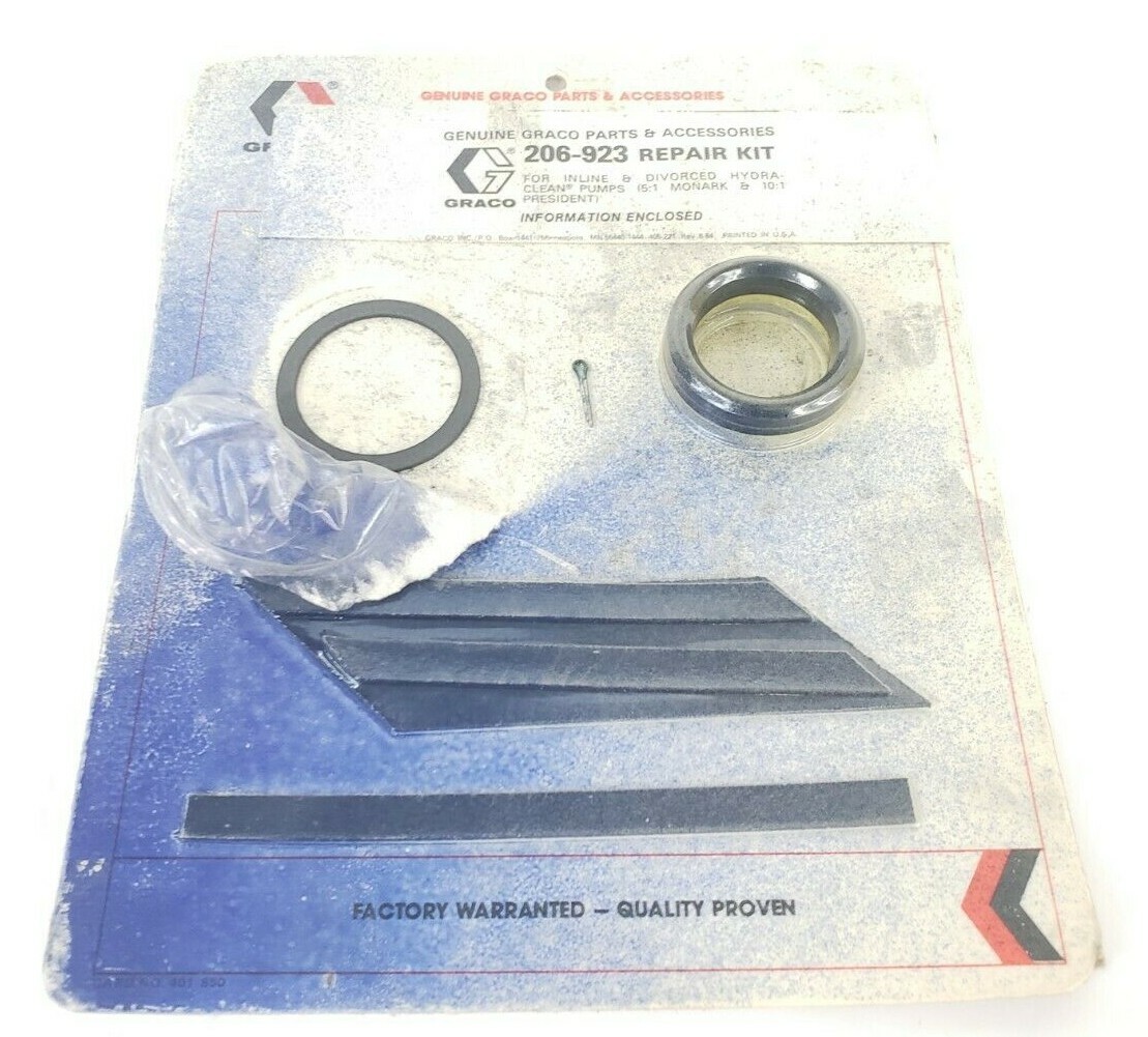 Used NEW GRACO 206-923 PUMP REPAIR KIT 206923 (INCOMPLETE)