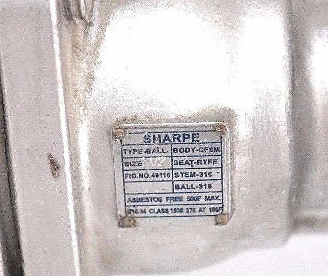 NEW SHARPE BODY-CF8M STAINLESS STEEL BALL VALVE 1-12" CF8M