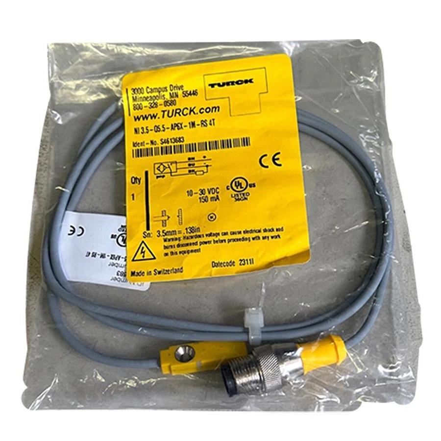 Used NEW TURCK NI 3.5-Q5.5-AP6X-1M-RS 4T / NI35Q55AP6X1MRS4T SENSOR S4613683